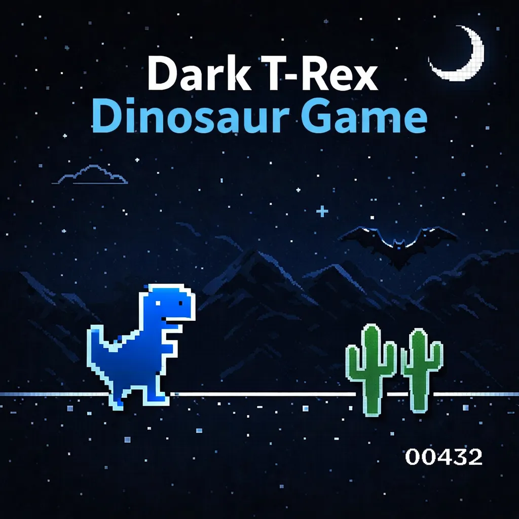 PLay Dark T-Rex Dinosaur Game now!