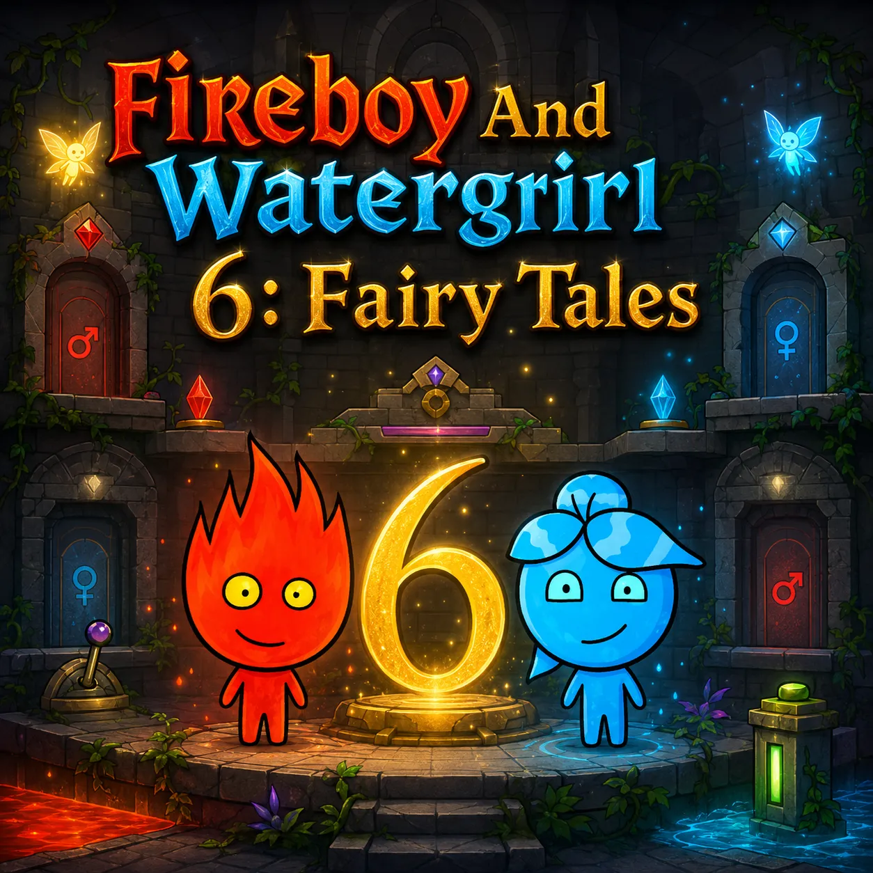 PLay Fireboy And Watergirl 6: Fairy Tales now!