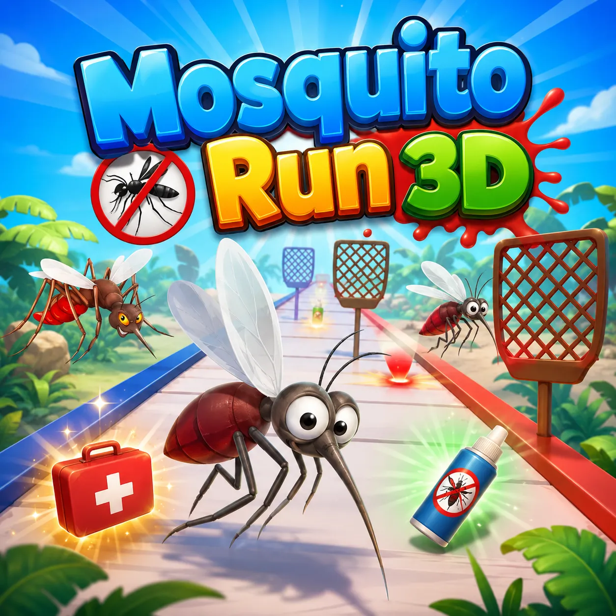 PLay Mosquito Run 3D now!
